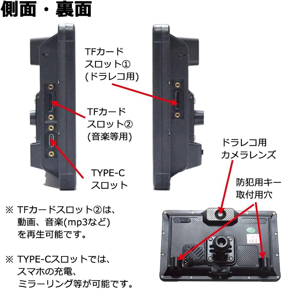 専用です バイク専用ナビ ドラレコ内蔵 7インチタッチパネルCarPlay